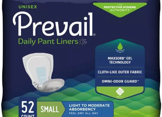 Bladder Control Pad Prevail Pant Liners Moderate Absorbency
