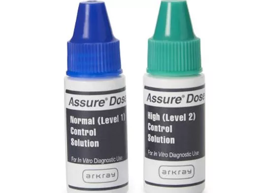 Blood Glucose Control Solution Assure Dose 2 X 2.5 mL Level 1 & 2