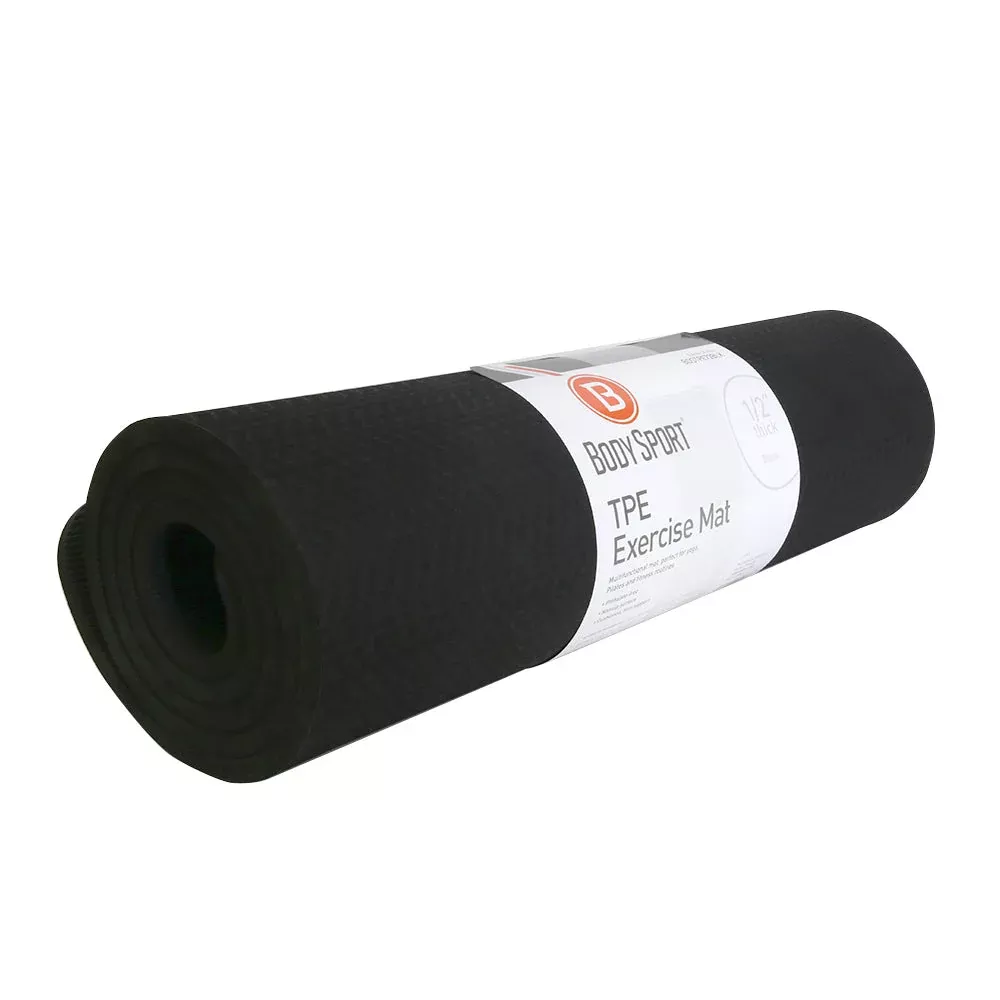 Body Sport TPE Exercise Mat - Black