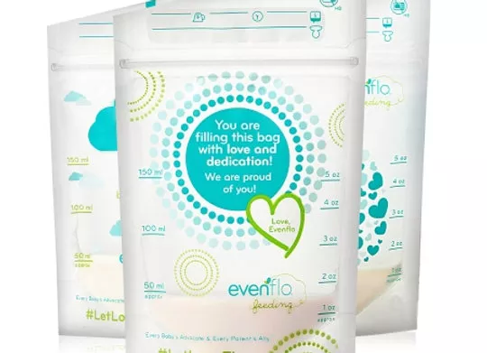 Breast Milk Storage Bag Evenflo Advanced 5 oz. Food Grade Material