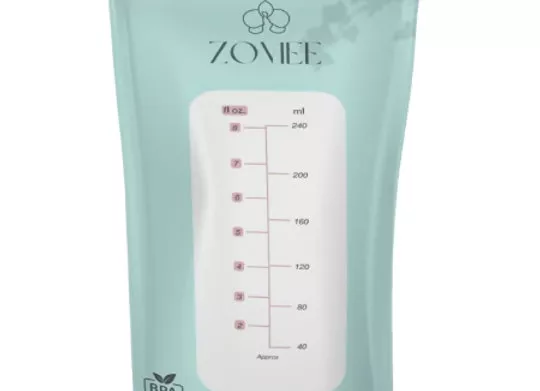 Breast Milk Storage Bag Zomee 8 oz. Food Grade Plastic
