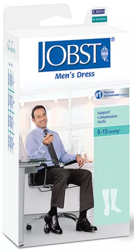 BSN 110781 - Men's Dress Supportwear Knee-High Compression Socks Medium, Black