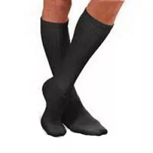 BSN 110852 - SensiFoot Crew Length Mild Compression Diabetic Sock Medium, Black