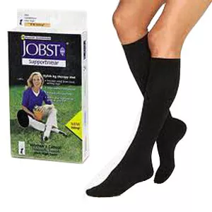 BSN 110868 - SensiFoot Knee-High Mild Compression Diabetic Sock Large, Black