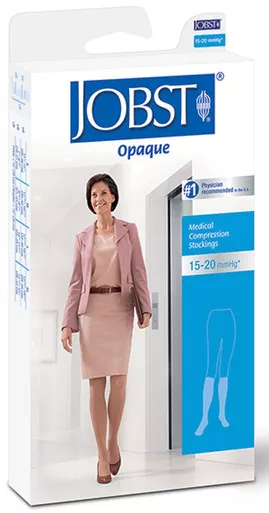 BSN 115201 - Opaque Knee-High Moderate Compression Stockings Medium, Black