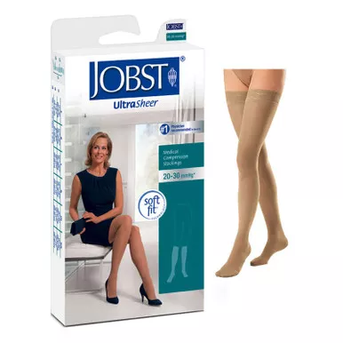 BSN 7768709 - UltraSheer Sensitive Thigh-High, 20-30, Closed, Medium, Natural
