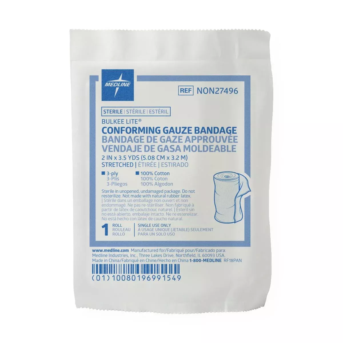Bulkee Lite Sterile Cotton Conforming Bandages