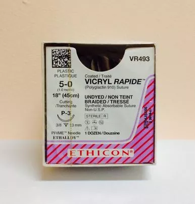 Bx/12Suture Vicryl 5/0 18 In Ndle P-3