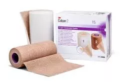 Bx/2 Coban 2Layer CompressionSystem 15Cm X 3.5M Above The Knee 2-Ply Stretched Interlocking Material Latex-Free