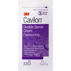 BX/20 - Cavilon Durable Barrier Cream, 2 g PacketManufacturer #: 3353