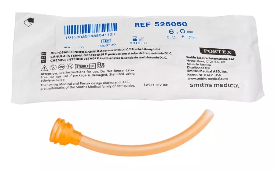 Bx/20 Portex Disposable Inner Cannula, For 6Mm Tube, Inner Diameter 5.0Mm
