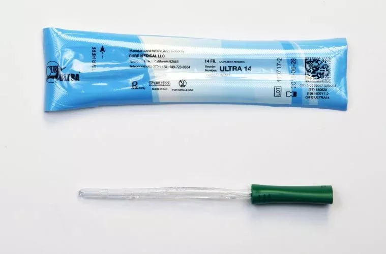 Bx/30 Cure Intermittent Cath Female 14Fr 6"Pre-Lubricated Straight Tip
