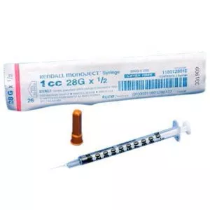 CA/500 - Monoject SoftPack Regular Tip Tuberculin Syringe, 1 mLManufacturer #: 1180100555