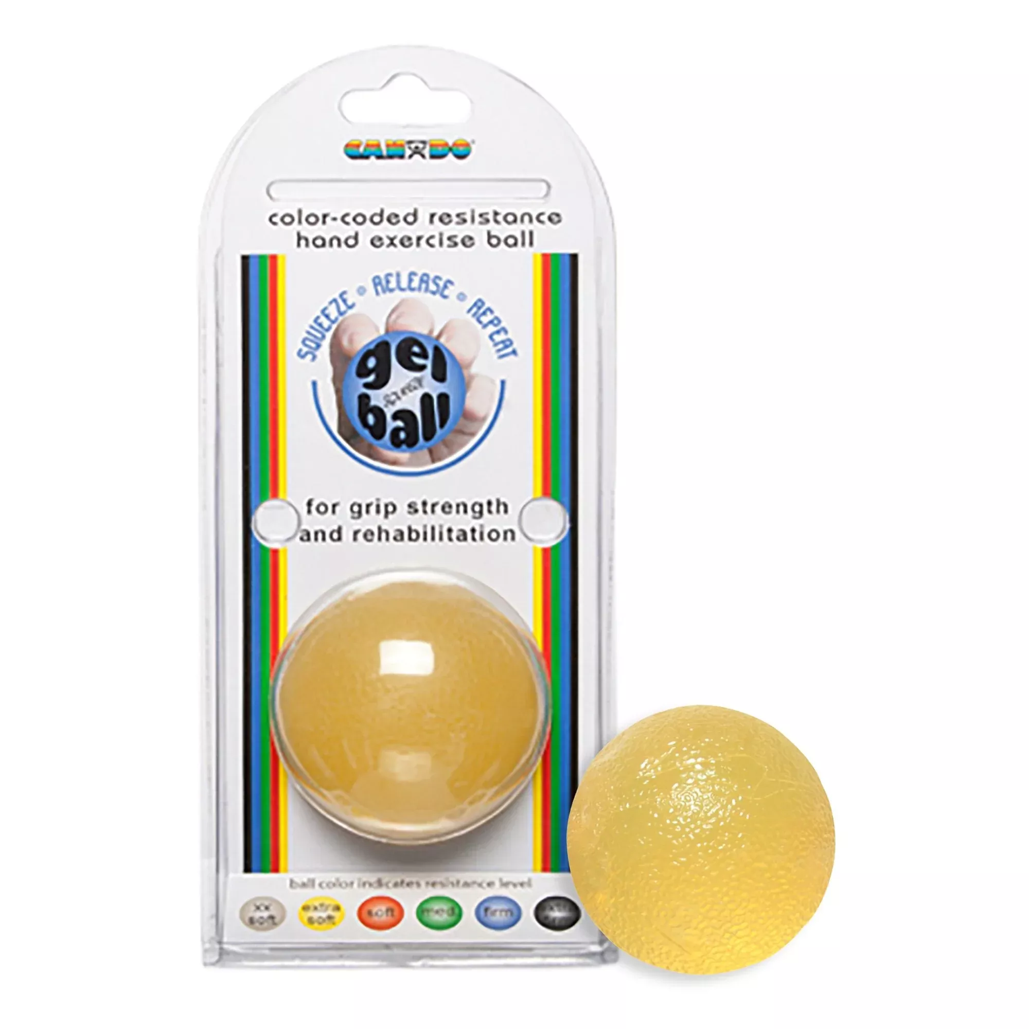CanDo Hand Exercise Ball for Grip, Strength & Rehabilitation