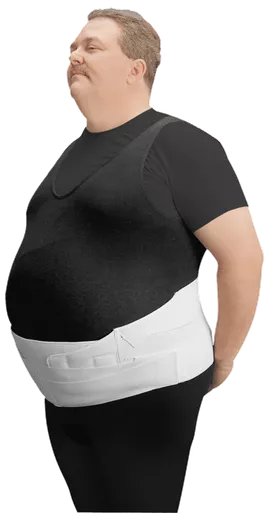 Cardinal Health 0180 WHI +2 - Leader Bariatric Back/Abdominal Support, White, +2