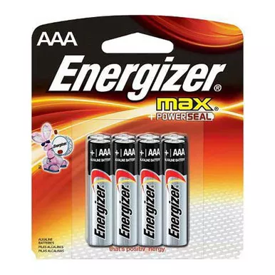 Cardinal Health 1521079 - Energizer Max AAA Alkaline Battery, 4 Count