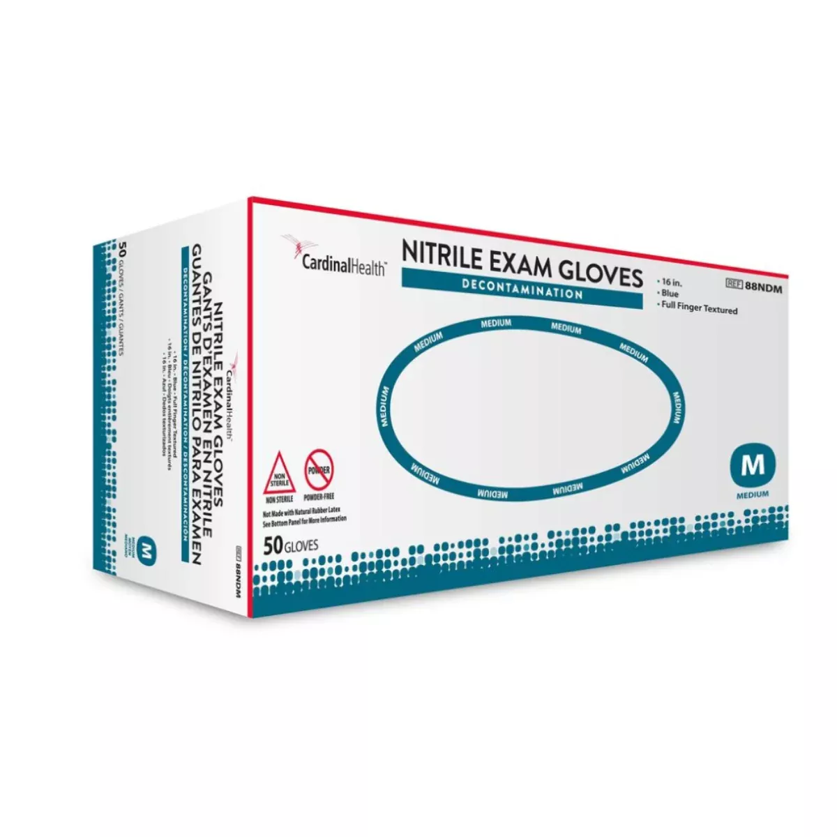 Cardinal Health™ Decontamination Extended Cuff Length Exam Glove