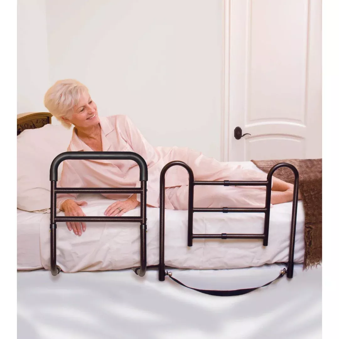 Carex Easy-Up Bed Safety Rails- Combination Fall Prevention Safety Rails