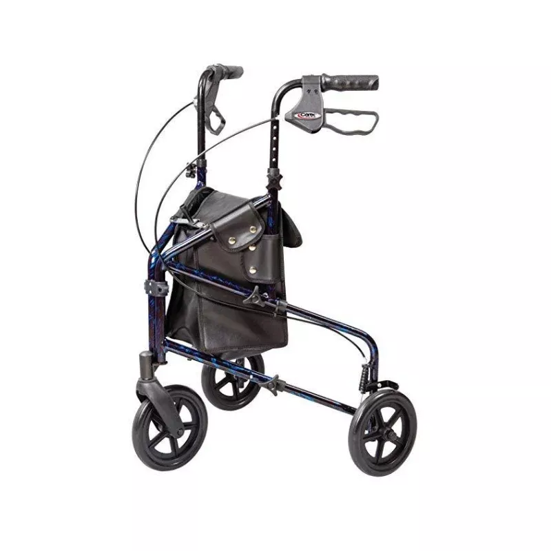 Carex Folding Trio Rolling Walker 3-Wheeled Rollator