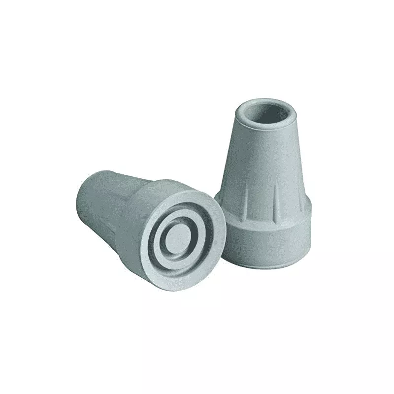 Carex Standard Crutch Tips - Gray - Fits most crutches