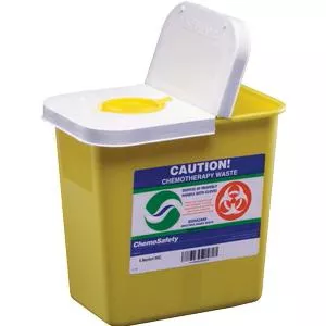 Chemosafety Container With Hinged Lid 2 Gallon- 1 Each