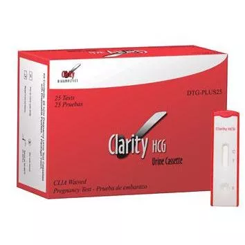 Clarity HCG Urine Cassette Pregnancy Test