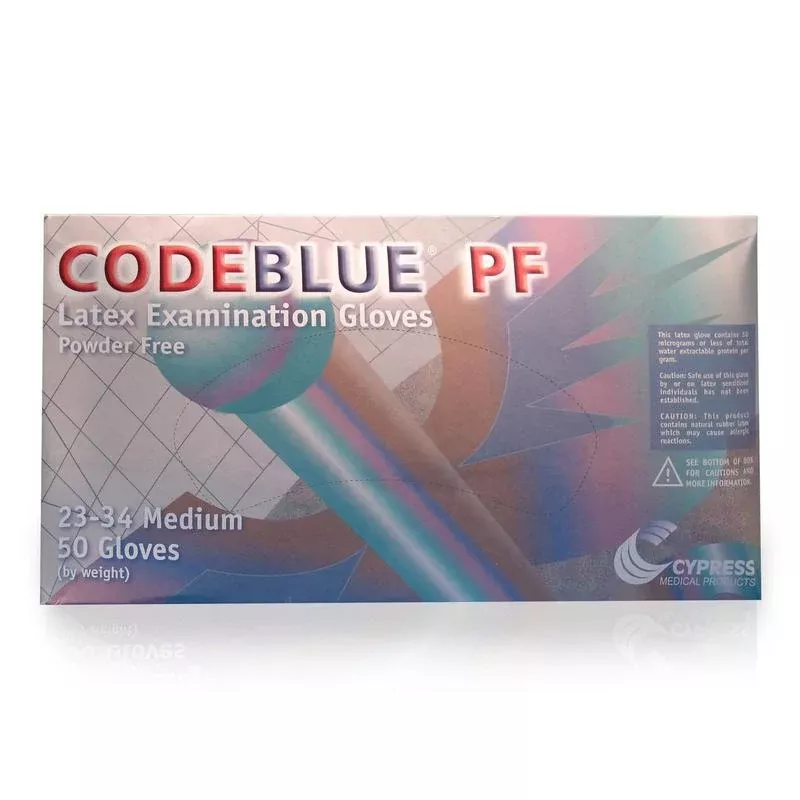 CodeBlue PF Latex Extended Cuff Length Exam Glove