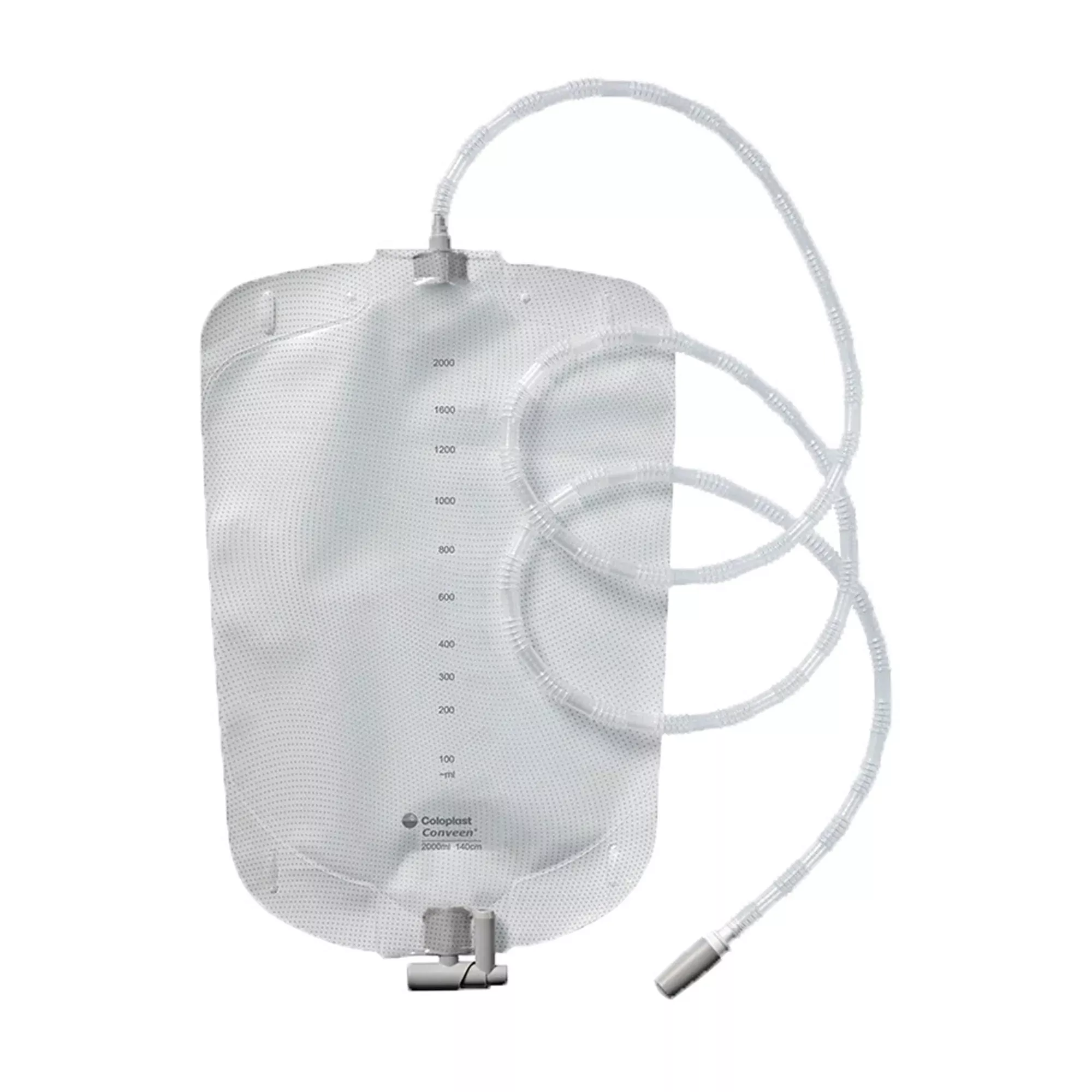 Coloplast 21356 Urinary Drain Bag Conveen Without Valve Sterile 2,000 mL Vinyl- Box of 10