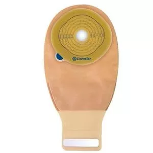 Convatec 416915 Esteem Plus One-Piece Drainable Pouch with Stomahesive Cut-to-Fit Skin Barrier 3/4 inch - 4 inch stoma opening, and Invisiclose Tail Closure Post-Operative Surgical Kit Transparent with 1-sided comfort panel, Pouch length 14 inch, Box of 5