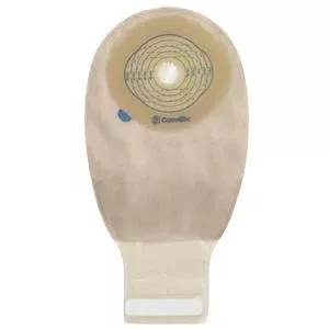 ConvaTec 416976 Esteem Plus + One-Piece Drainable Pouch, 3/4" to 2-1/2" Cut-to-Fit Durahesive Plus Skin Barrier, Filter, Integrated Invisaclose Closure, 12" L, Transparent Box of 10
