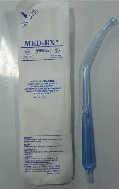 Cs/50 Suction Yankauer Bulb Tip W/O Vent