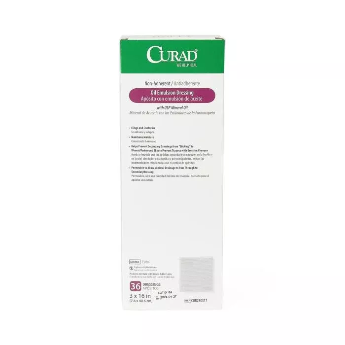CURAD Non-Adherent Oil Emulsion Dressing