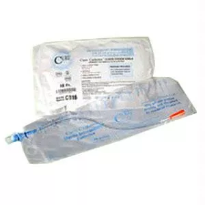 Cure Catheter Single, Closed System, Unisex, Straight Tip, 10 Fr- Each of 1