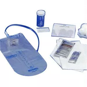Curity Red Rubber Closed Urethral Catheter Tray 14 Fr 1500 Ml- 1 Each