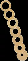 Cymed 89435 - MicroDerm Precut Washer 1-3/8"