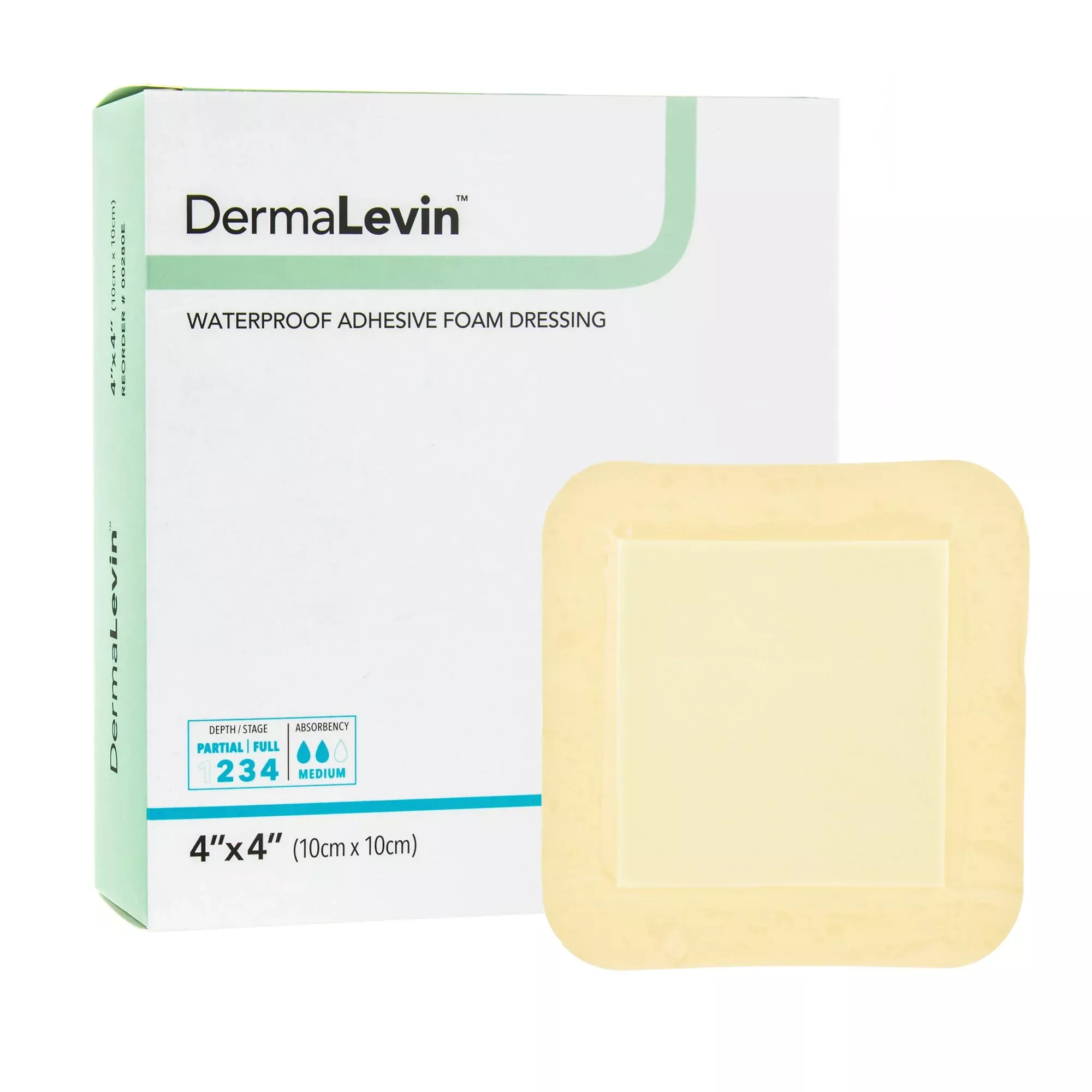 DermaLevin™ Adhesive Waterproof Adhesive Foam Dressing