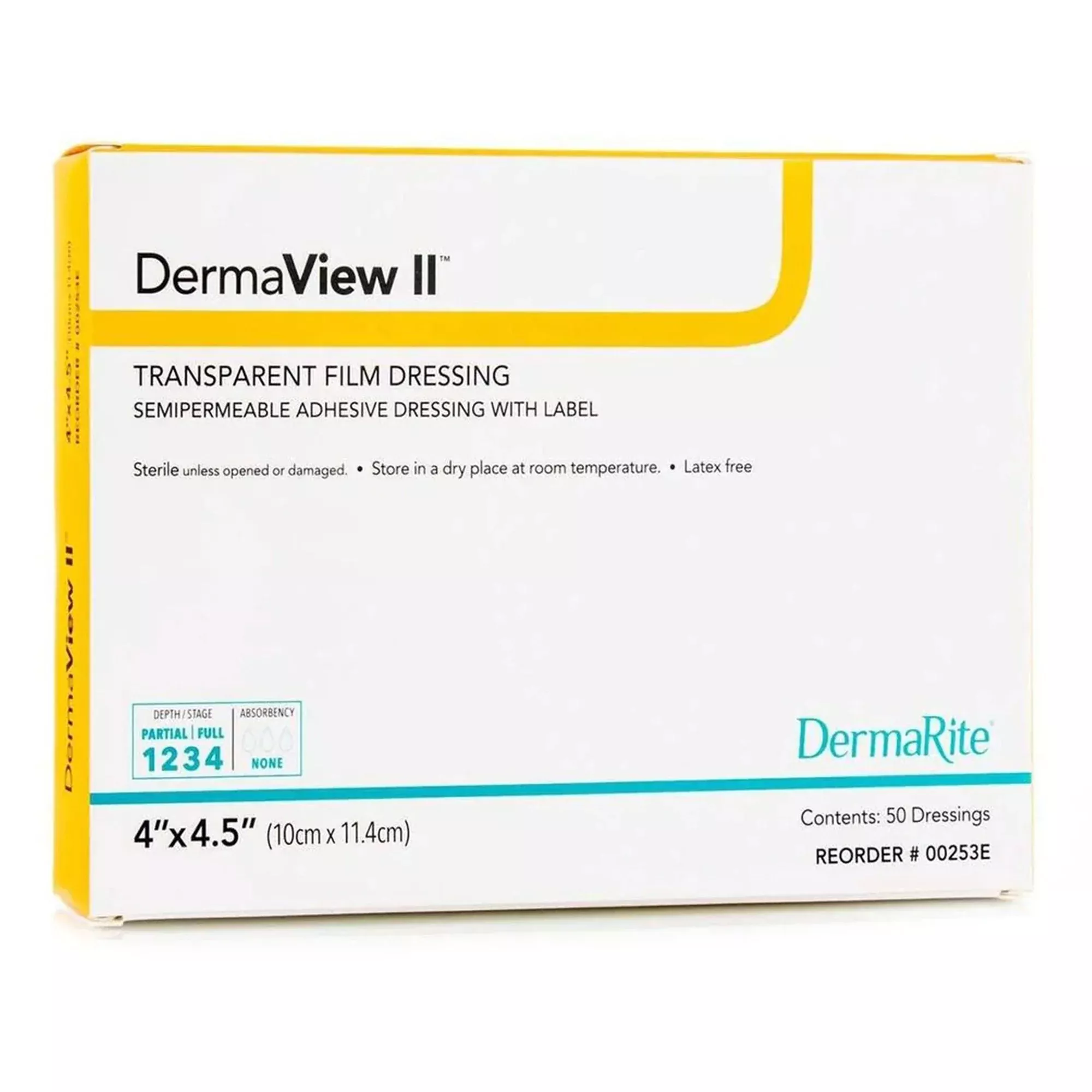 DermaView II™ Transparent Film Dressing with Border