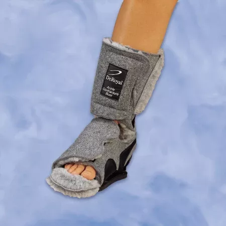 DeRoyal Ankle Contracture Boot, Hook and Loop Closure Left or Right Foot, Large - 4307D