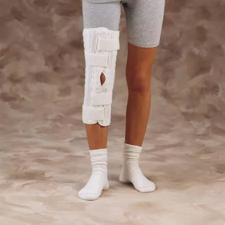 DeRoyal Knee Immobilizer Sized Superlite™ Small Hook and Loop Closure 16 Inch Length Left or Right Knee
