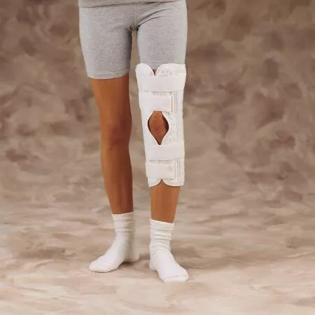 DeRoyal Knee Immobilizer Sized Superlite™ X-Large Hook and Loop Closure 16 Inch Length Left or Right Knee