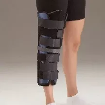 DeRoyal Knee Immobilizer Tietex Universal Hook and Loop Closure 12 to 24 Inch Circumference 12 Inch Length Left or Right Knee