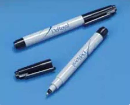 DeRoyal Surgical Utility Marker Black Wide Tip With Label Sterile