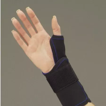 DeRoyal Thumb Splint Thermo-Form Neoprene Right Hand Black Small