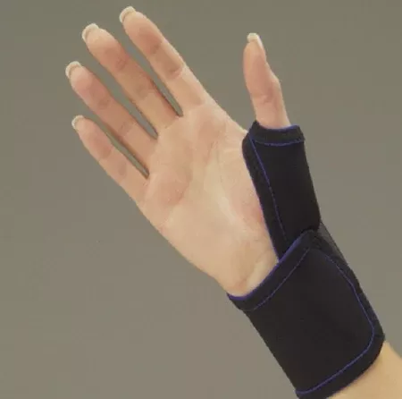 DeRoyal Thumb Splint Thermo-Form Thumb Spica Neoprene Right Hand Black Small