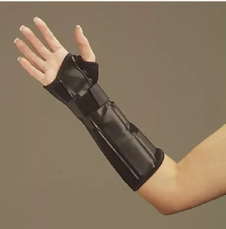 DeRoyal Wrist / Forearm Splint DeRoyal Foam Right Hand Black Small