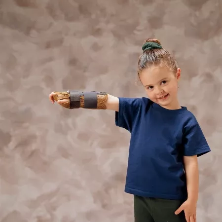 DeRoyal Wrist / Forearm Splint DeRoyal Suede Leather Right Hand Child