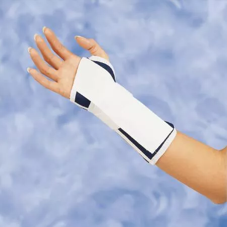 DeRoyal Wrist Splint Canvas Right Hand Blue X-Large