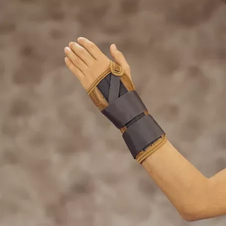 DeRoyal Wrist Splint DeRoyal Leatherette Left Hand Small