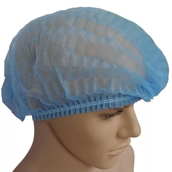 Disposable Protective Non-Woven Hair Caps with Elastic Band - Bag of 100