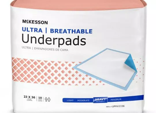 Disposable Underpad McKesson Ultra Heavy Absorbency